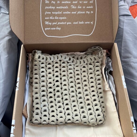 Dragon Diffusion, Leather Link Tote Bag, Pearl - Picture 7 of 9